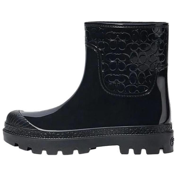 COACH Rain Boots Women's Black