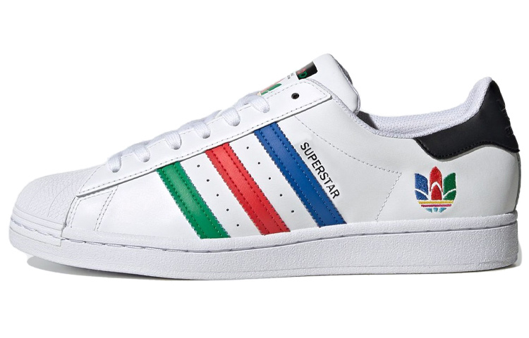 Adidas Superstar 'Colorful Trefoil   Cloud White'