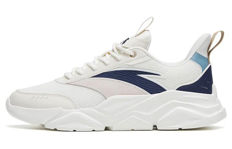 Anta Anti-Slip And Wear-Resistant Lightweight Low-Top Sports Casual Shoes White Gray Blue