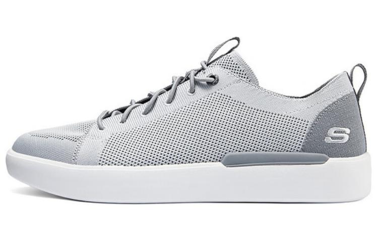 Skechers Wear-resistant And Lightweight Low-Top Skateboard Shoes Men's Gray