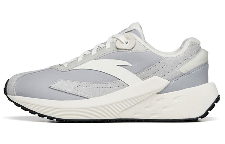 Anta Icing Shock Absorbers Slip Resistant, Abrasion Resistant, Lightweight Low Top Casual Shoes Men's Gray White