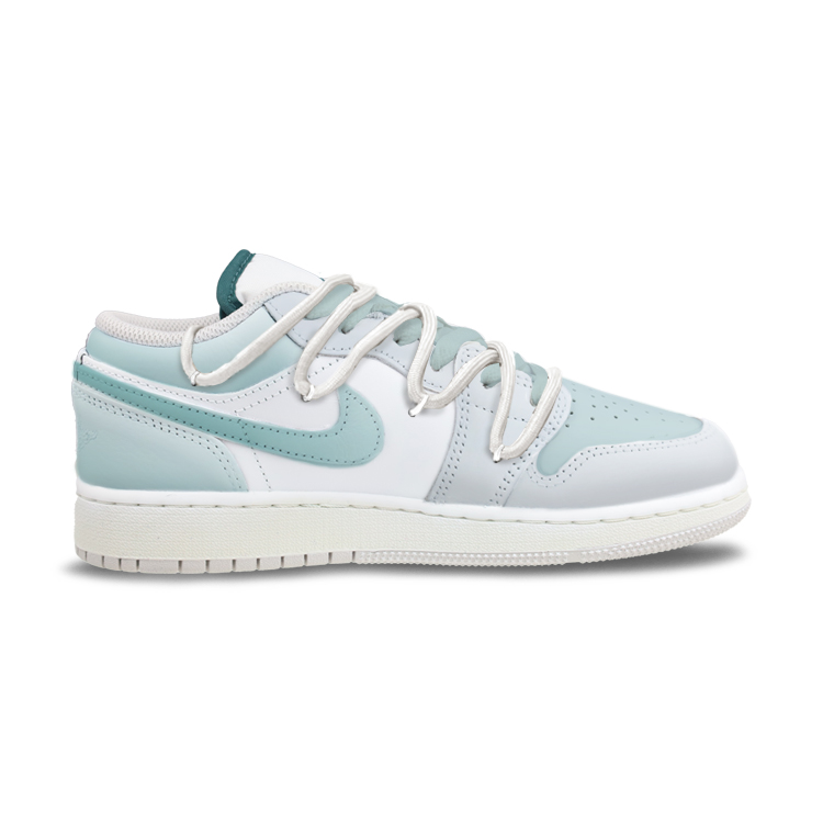 Jordan Air Jordan 1 Abrasion Resistant Low Top Vintage Basketball Shoes Unisex White Green купить в интернет-магазине Yoocart с быстрой доставкой по России.