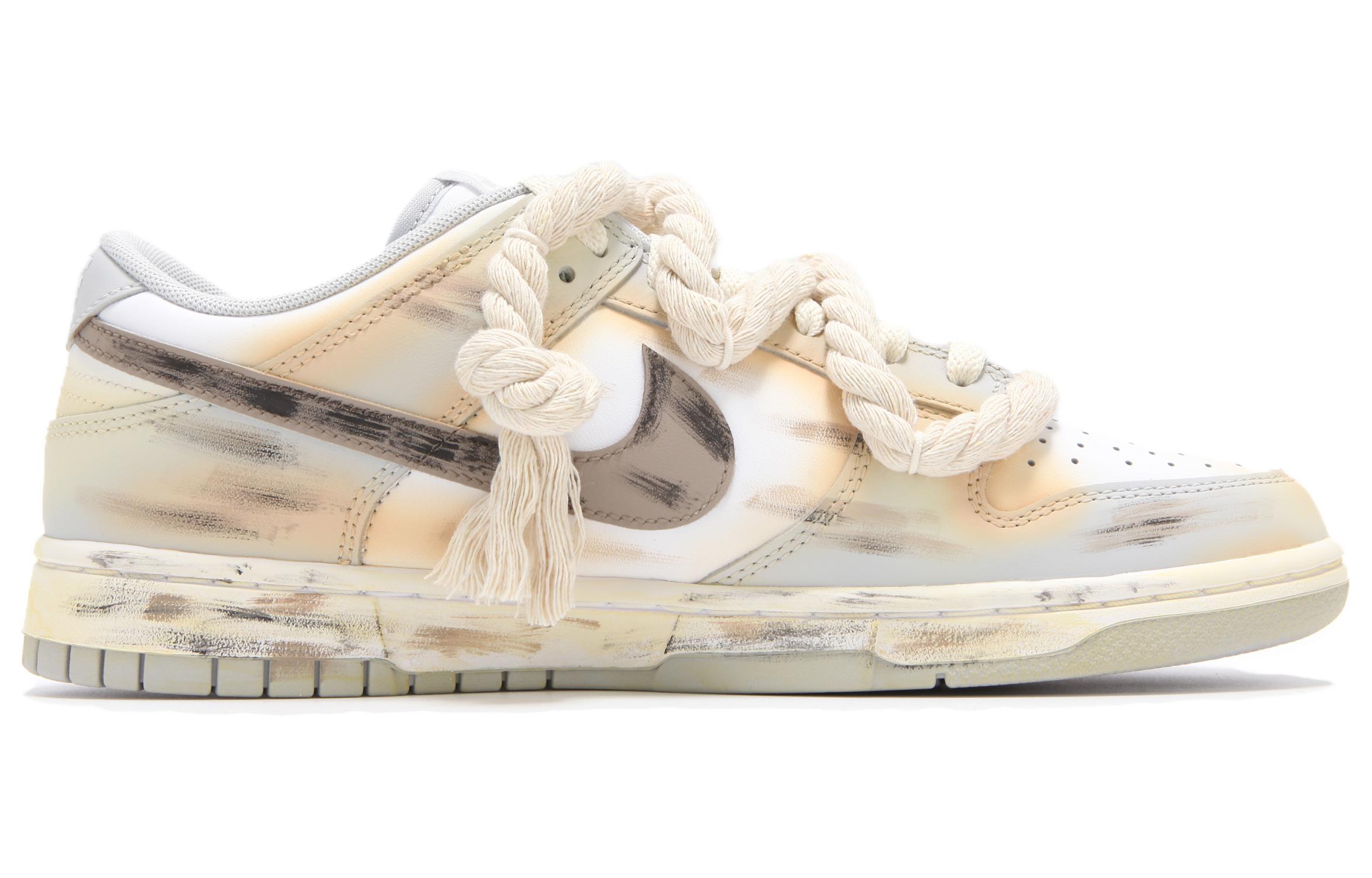 Nike Dunk Abrasion Resistant Low Top Skateboard Shoes Unisex Beige Yellow купить в интернет-магазине Yoocart с быстрой доставкой по России.