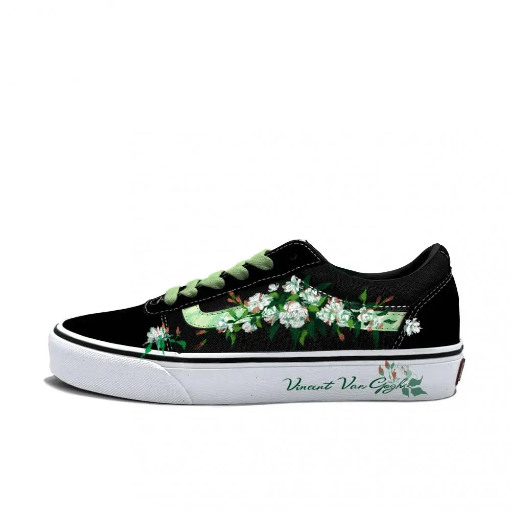 Vans Ward Abrasion Resistant Low Top Skateboard Shoes Men's Black