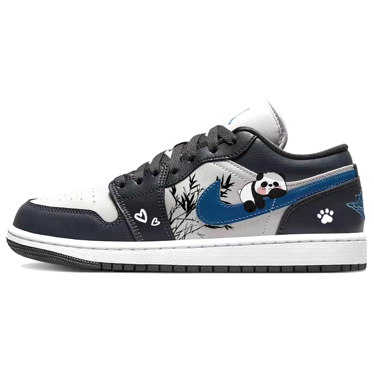 Jordan Air Jordan 1 Vintage Basketball Shoes Unisex Low Top Gray/Black