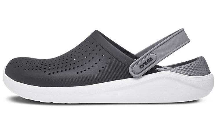 Crocs LiteRide Shoe Sandals Black Smoke Grey Unisex