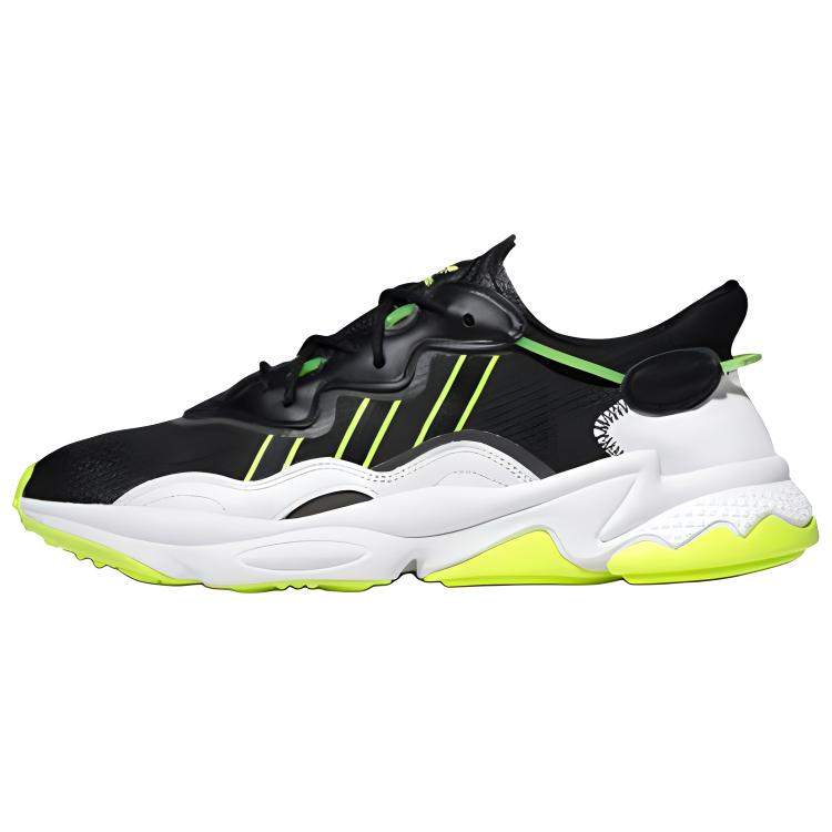 Adidas Originals Ozweego Black White Solar Yellow