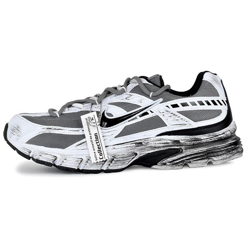 Nike Initiator Abrasion Resistant Low Top Running Shoes Men's Black White Gray купить в интернет-магазине Yoocart с быстрой доставкой по России.