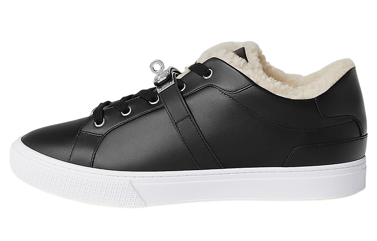 HERMES Low Top Stylish Skateboarding Shoes Men's Black купить в интернет-магазине Yoocart с быстрой доставкой по России.