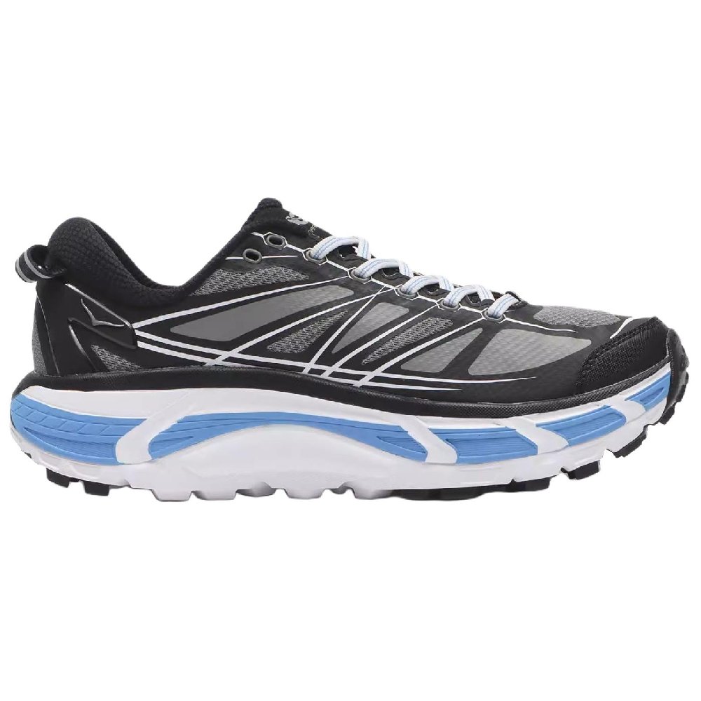 HOKA ONE ONE Mafate Speed 2 Anti Slip Wear Resistant Low Top Running Shoes Unisex Black White