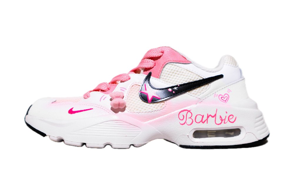 Nike Air Max Fusion Cushioning Abrasion Resistant Lightweight Low Top Air Cushion Running Shoes Women's Pink