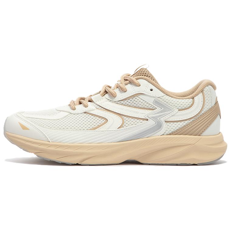 361° Wear-Resistant Low-Top Casual Running Shoes Men's White Brown