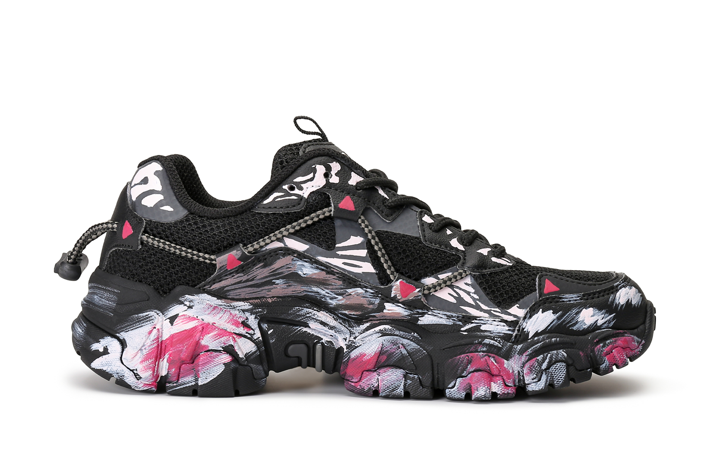 FILA Fluid Classic, Cat Paw Abrasion Resistant Low Top Casual Shoes Unisex Black Pink купить в интернет-магазине Yoocart с быстрой доставкой по России.