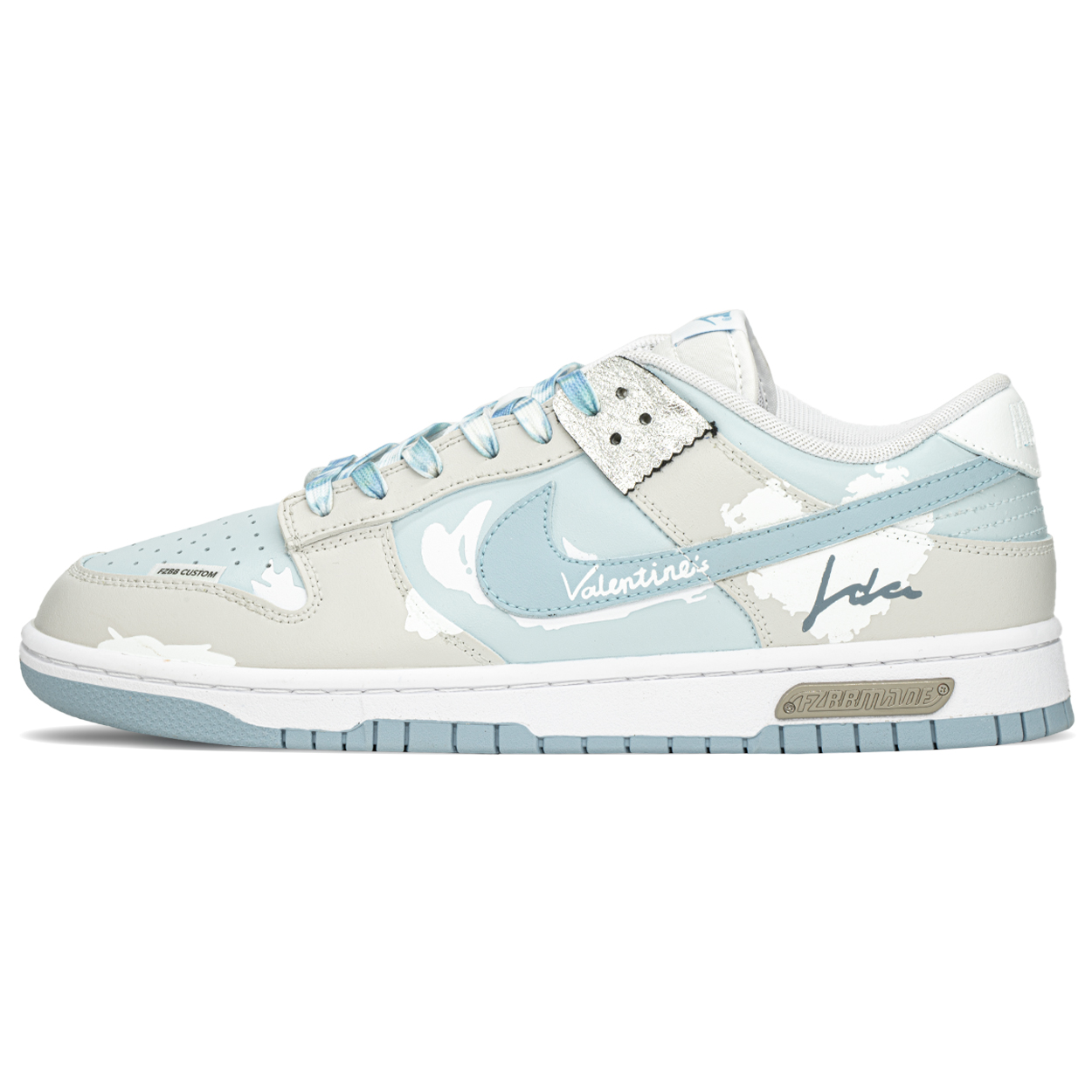Nike Dunk Impact-Resistant Quick-Drying Wear-Resistant Low-Top Skateboard Shoes Men's Blue White Gray купить в интернет-магазине Yoocart с быстрой доставкой по России.