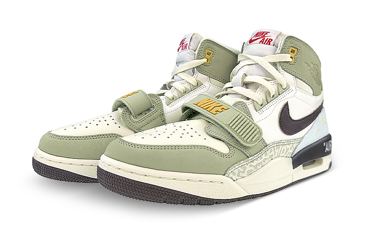 Jordan Legacy 312 High-Top Vintage Basketball Shoes Men's White Green Gold купить в интернет-магазине Yoocart с быстрой доставкой по России.