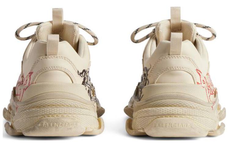 Balenciaga Triple S Diy Metal 'Beige Red Black' Women's купить в интернет-магазине Yoocart с быстрой доставкой по России.