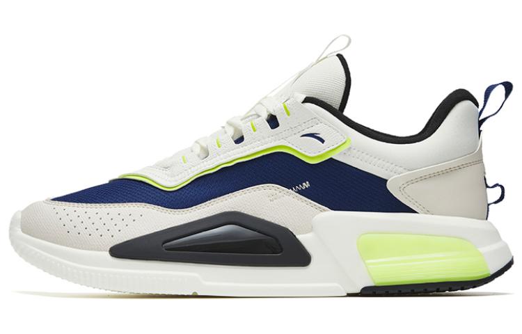 Anta Rubik's Cube Shock Absorbers Slip Resistant Abrasion Resistant Low top Sports Casual Shoes Men's Blue White Gray