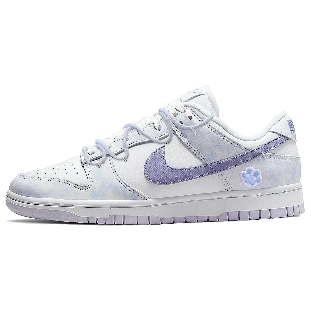 Nike Dunk Slip Resistant Low Top Skateboard Shoes Women's Purple Blue