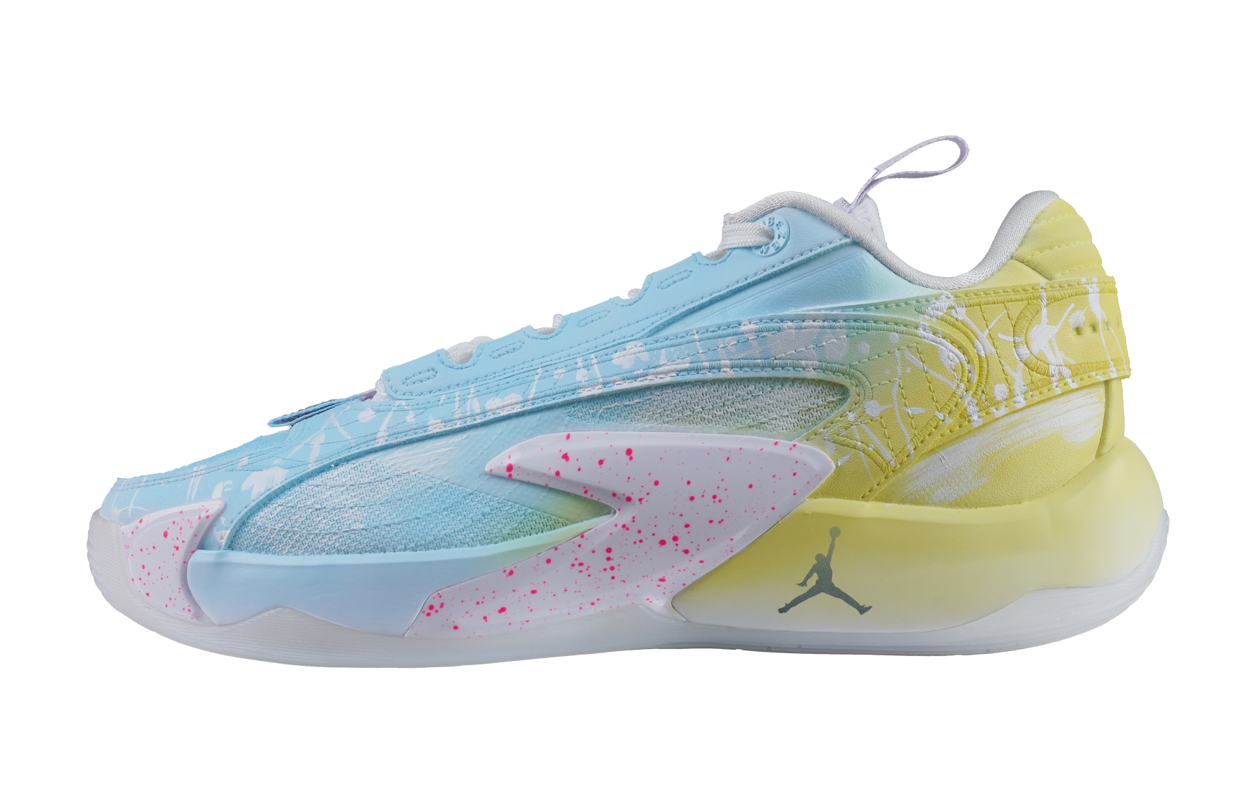 Jordan Luka 2 Low top Basketball Shoes Men's Gradient Yellow Blue