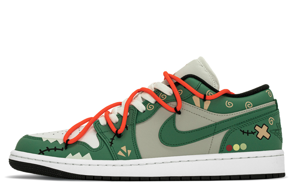 JORDAN Air Jordan 1 Vintage Basketball Shoes Men's Low top Grass Green