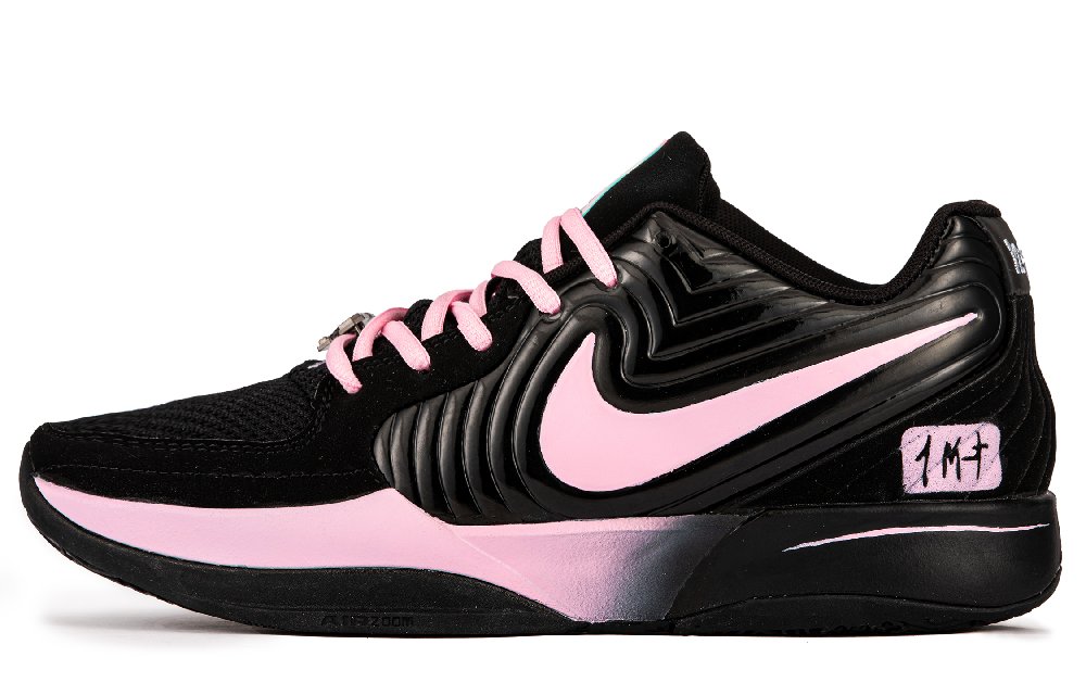 Nike Ja 2 Cushioning, Wear Resistant Low Top Basketball Shoes Men's Black Pink