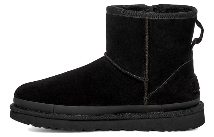 UGG Classic Mini Zipper Tape Logo Boot 'Black' Women's