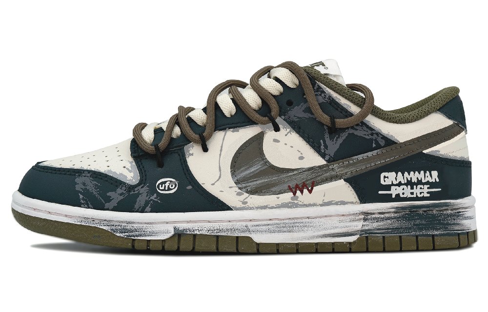 Nike Dunk Anti-Slip And Wear-Resistant Lightweight Low-Top Skateboard Shoes Women's Dark Blue