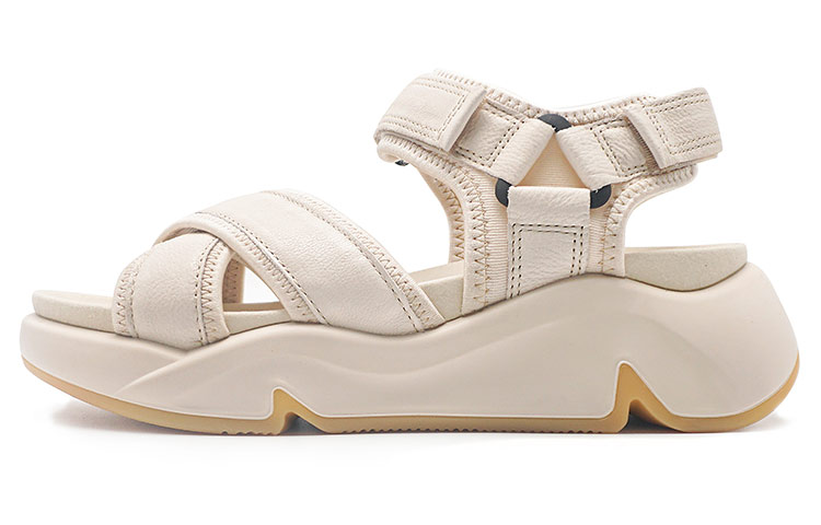 Ecco Tide Fun Beach Sandals Women's Lime Gray