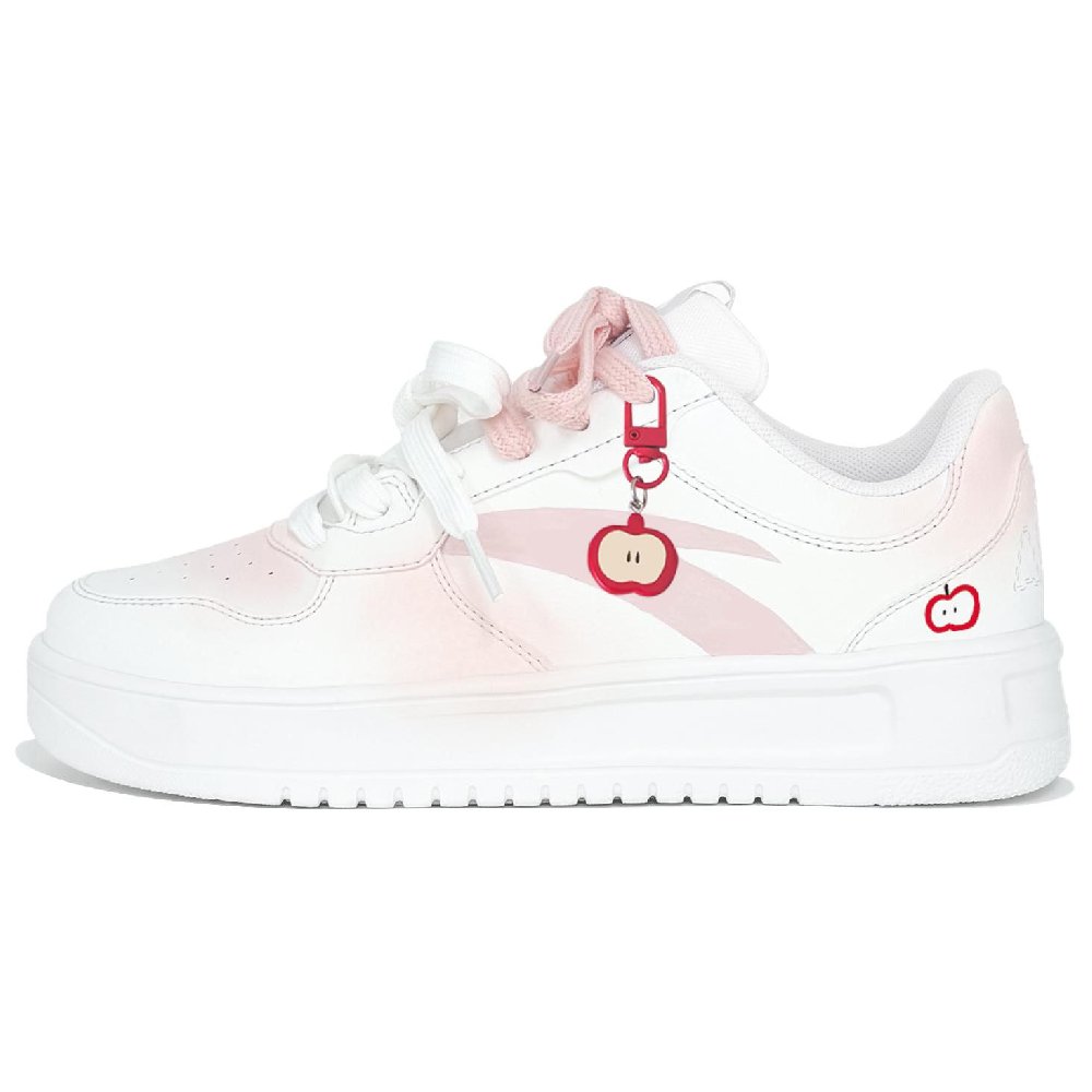Anta Anti Slip Wear Resistant Low Top Skateboard Shoes Women's Pink