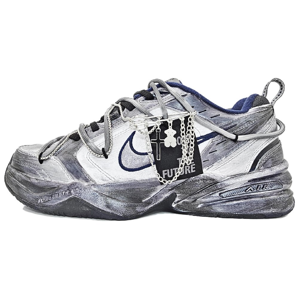Nike Air Monarch 4 Chunky Sneakers Unisex Low-Top Silver