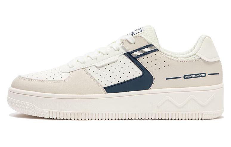 361° Anti Slip And Wear Resistant Balance Low Top Skateboard Shoes Men's White Blue