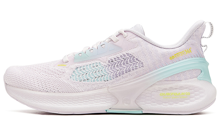 361° Flying Wing Abrasion Resistant, Breathable, Lightweight Low Top Running Shoes Women's Pink Cyan
