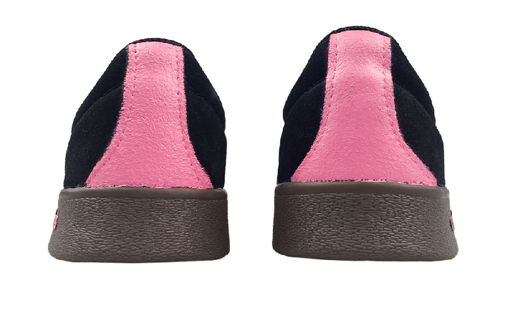 Adidas Neo VL Court 2.0 Anti-Slip Wear-Resistant Low-Top Skateboard Shoes Unisex Black Pink