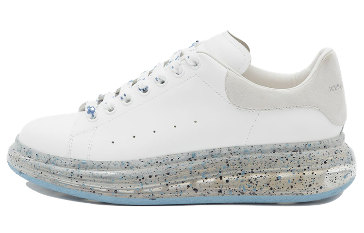 Alexander McQueen Oversized White Splatter Blue