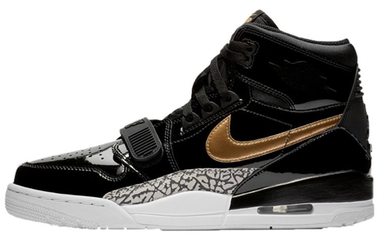Jordan Legacy 312 Black Gold Patent