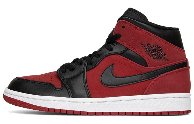 JORDAN 1 Mid Gym Red Black