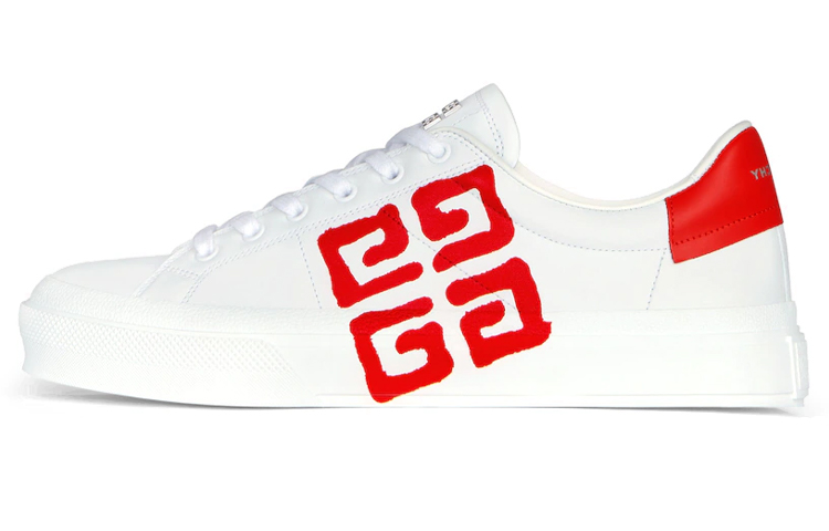 GIVENCHY City Sport Stylish Skateboarding Shoes Men's White Red