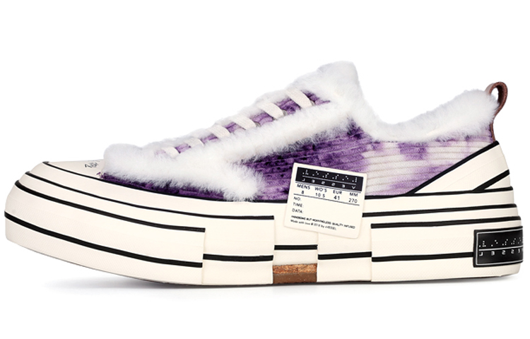 VESSEL Lows Winter Warmers Low-Top Skateboard Shoes Unisex Purple