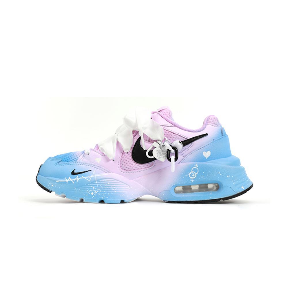 Nike Air Max Fusion Low-Top Running Shoes Women's Blue Pink