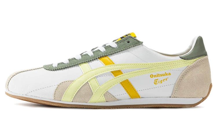 Onitsuka Tiger Runspark Shoes 'White Olive Green Yellow'