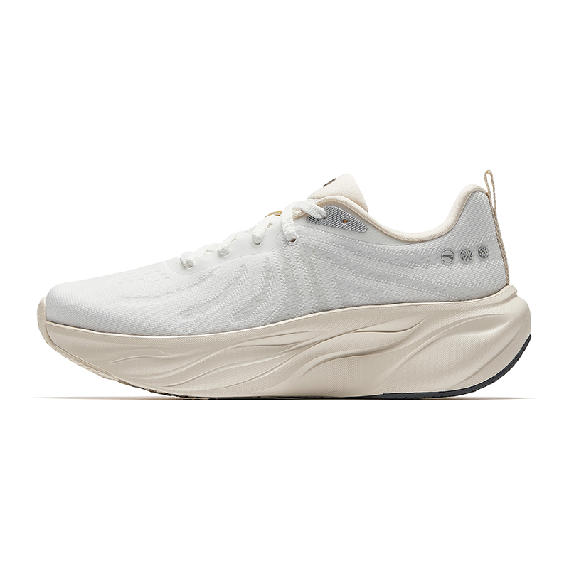 Anta Leaf 1.0 Anti Slip Wear Resistant Low Top Casual Running Shoes Women's Papyrus White