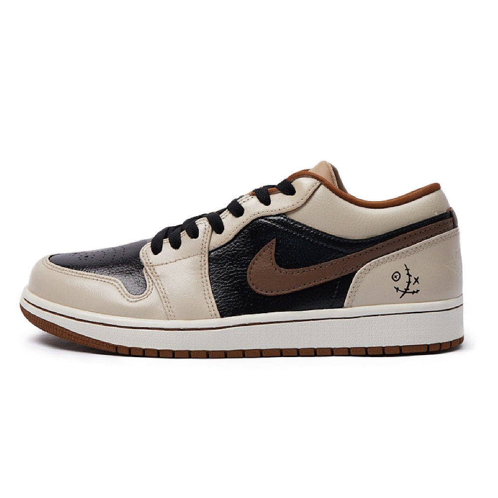JORDAN Air JORDAN 1 Vintage Basketball Shoes Men Low Top Black/Brown