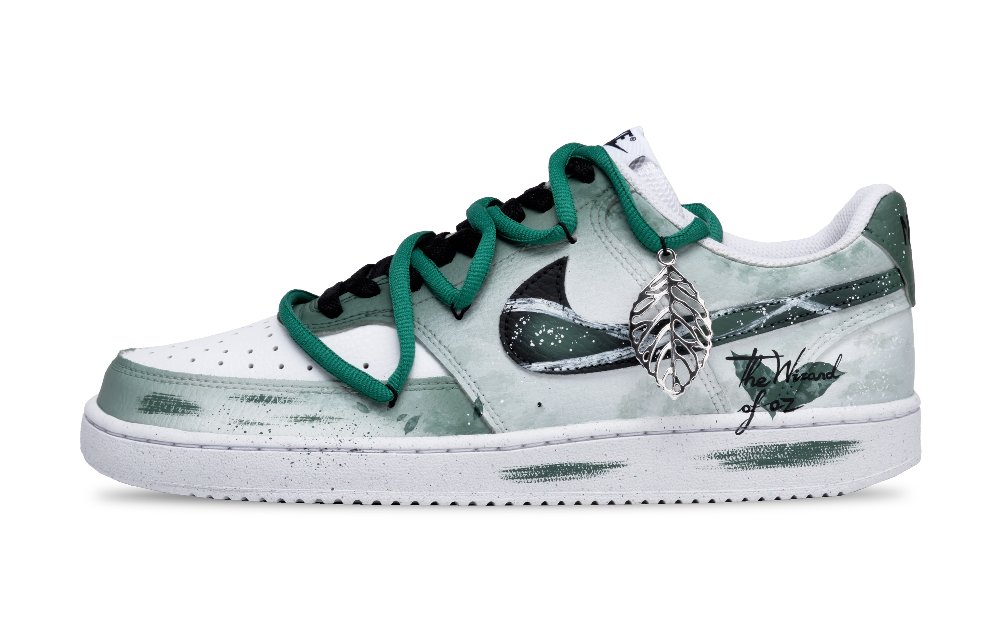 Nike Court Vision 1 The Wizard Of Oz Slip Resistant Low Top Skateboard Shoes Men's Green