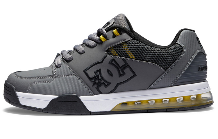 DC Shoes Versatile Anti Slip Wear Resistant Low Top Sports Casual Shoes Men's Gray