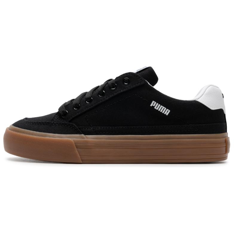 PUMA Court Classic Vulc Wear resistant And Lightweight Low Top Skateboard Shoes Unisex Black