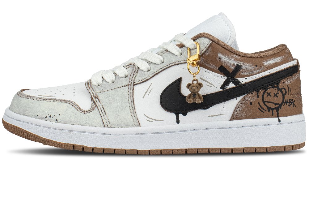 Jordan Air Jordan 1 Shock Absorbers Low Top Vintage Basketball Shoes Unisex Chestnut Brown