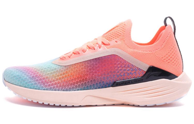 LiNing Super Light 17 Lightweight, Wear resistant, And Non slip Low Top Running Shoes Women's Orange Pink