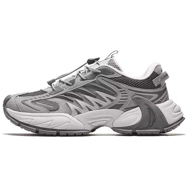 Anta Star Moon 2 Wear-Resistant Height Increasing Low-Top Casual Shoes Men's Gray