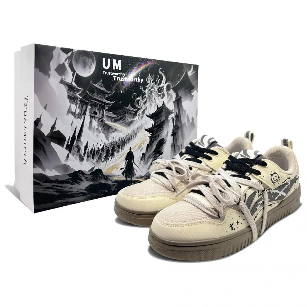LiNing Qingyun Wear resistant And Lightweight Low top Skateboard Shoes Men's Greige