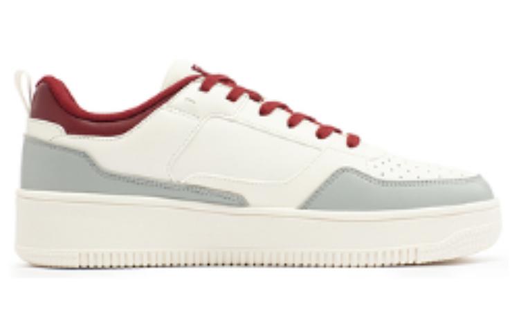 361° Low-Top Skateboard Shoes Men's White Red